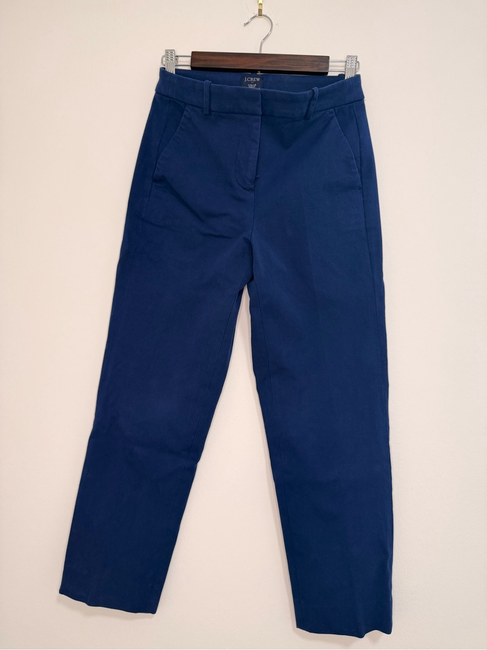 J. Crew Navy Straight-Leg Pants